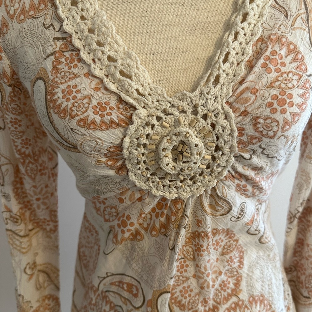 Boho blouse size M/Juniors7/9